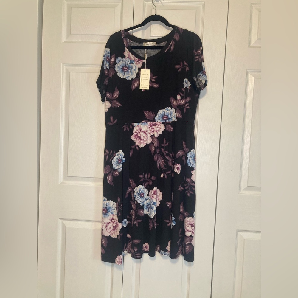 Nemidor Floral Dress with Pockets